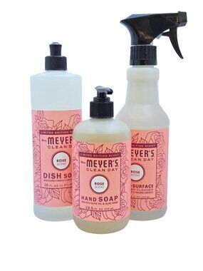 Limited Edition Mrs. Meyer's Rose Cleaning Set